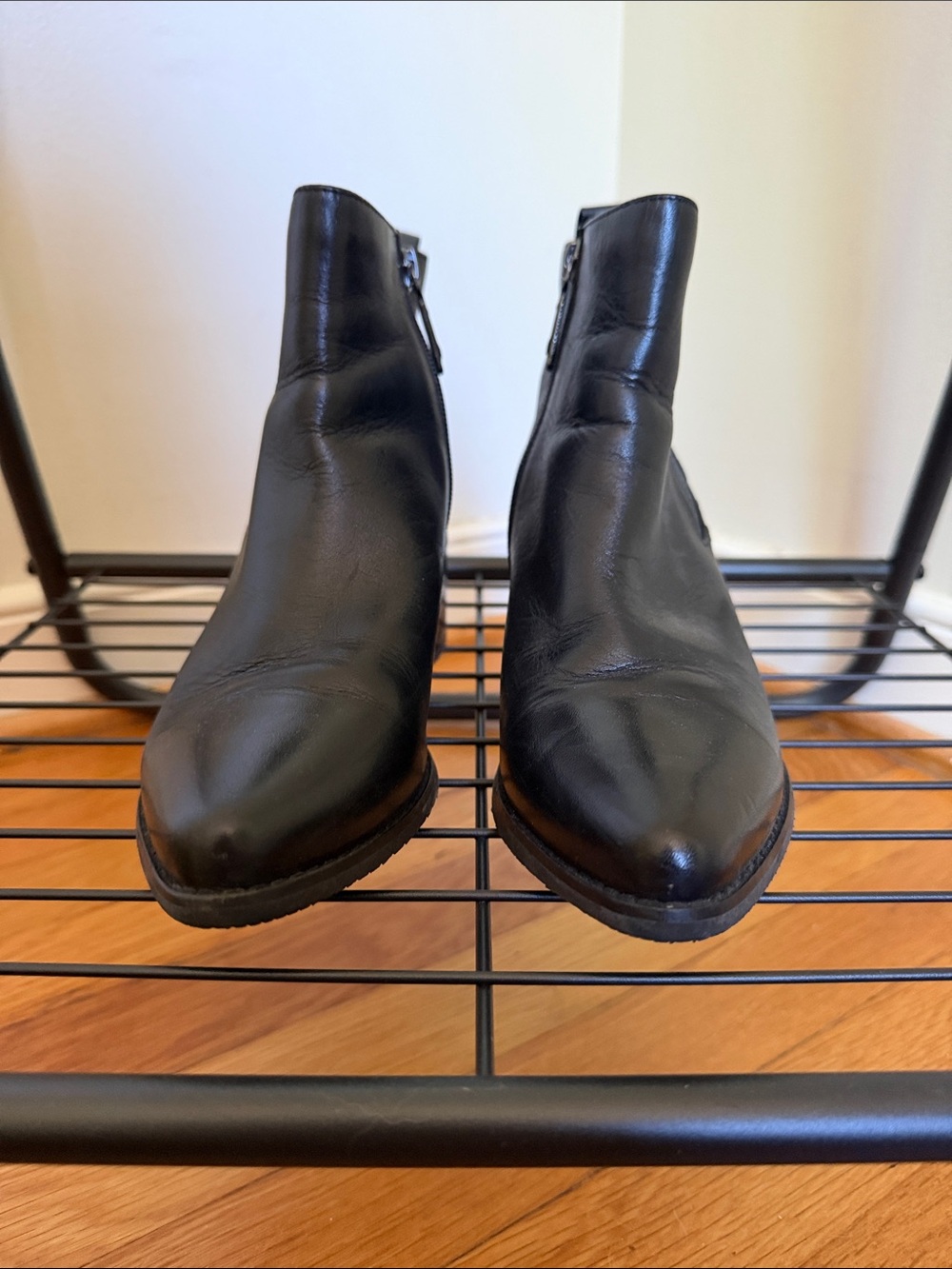 Blondo Black Leather Ankle Boots